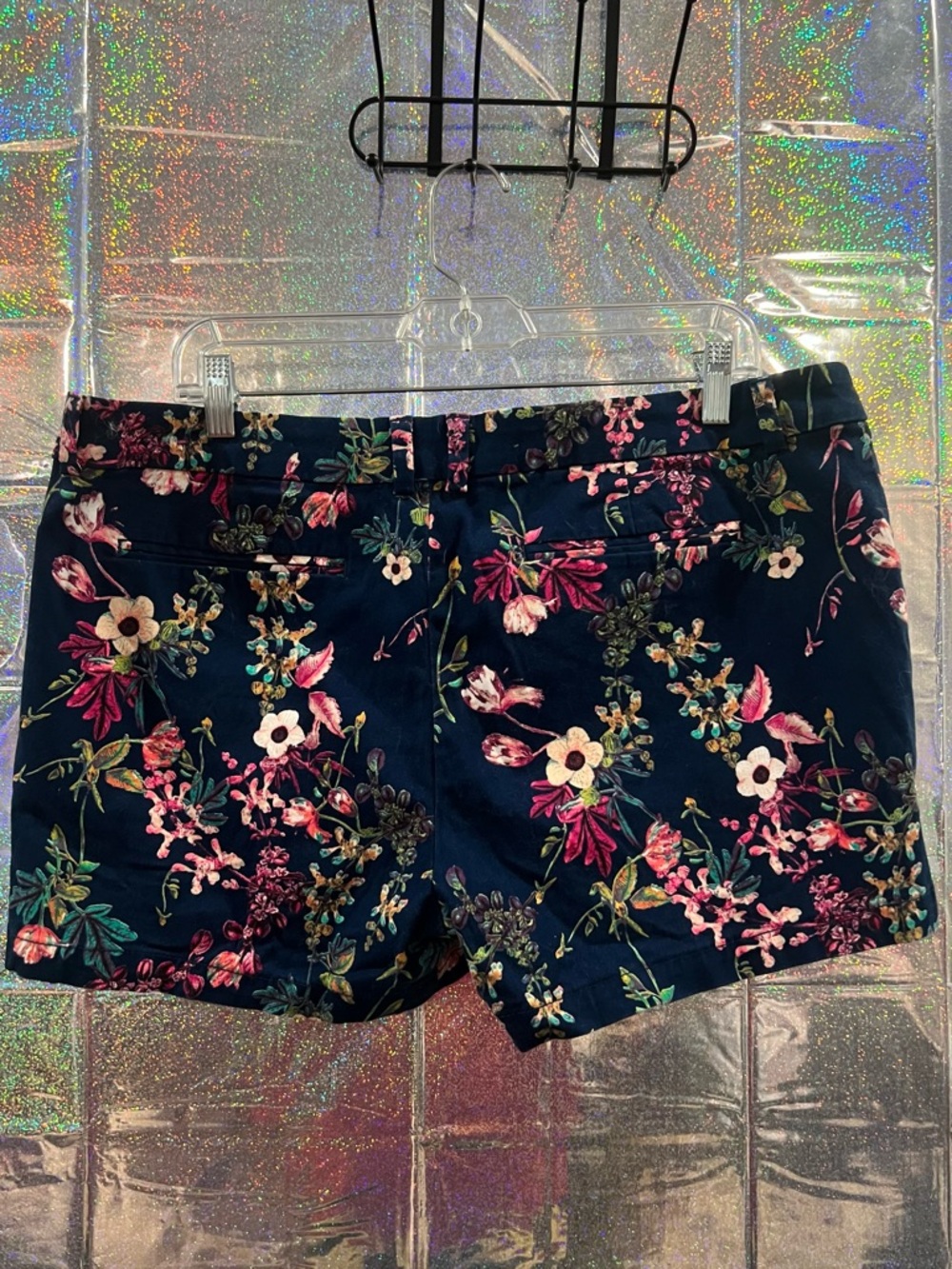 ANA A New Approach Floral Shorts Navy Multicolor Size 16 Shorts
